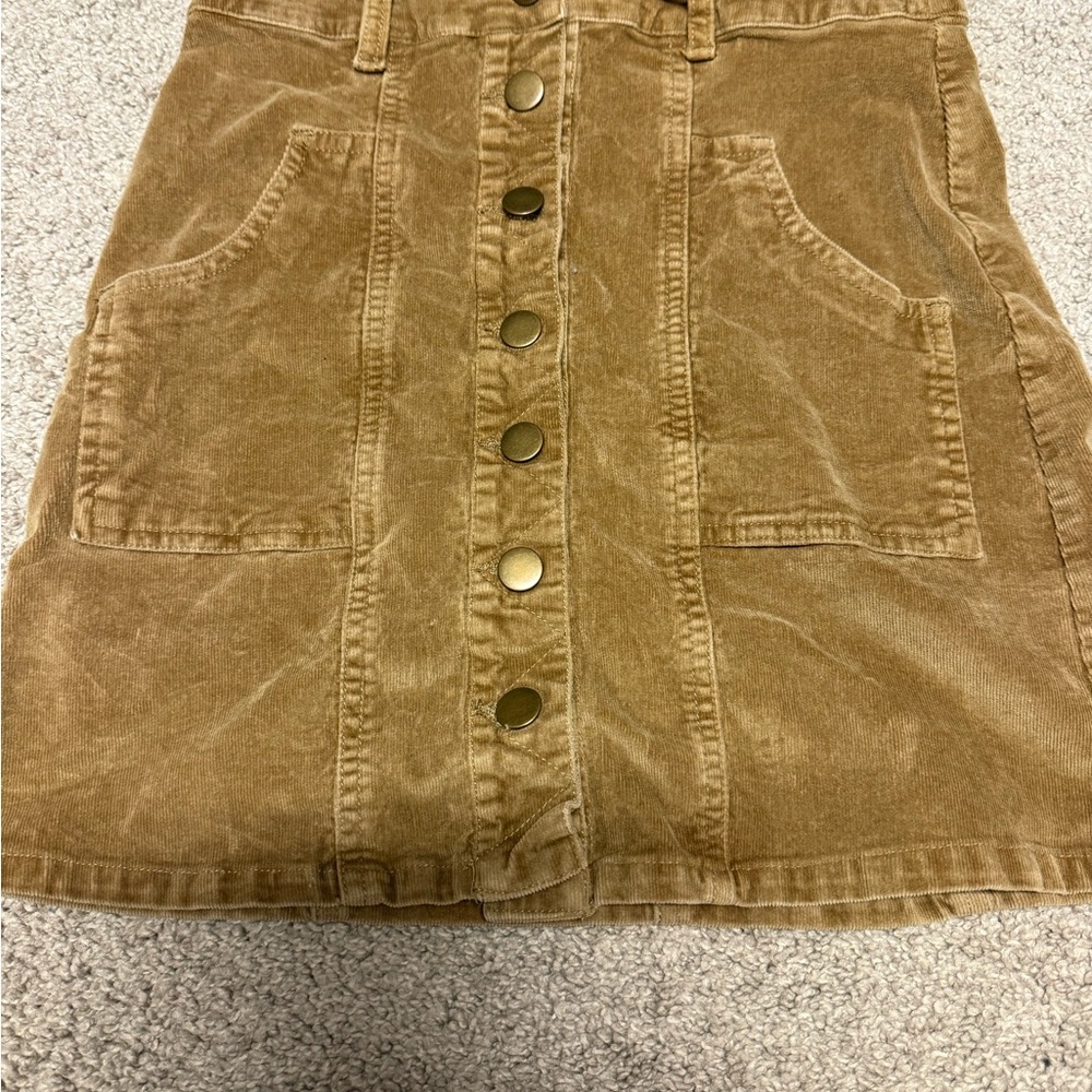 Altar'd State Brown Corduroy skirt
